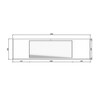 Umywalka łazienkowa z odpływem liniowym bocznym 190x50x8,5cm - 9