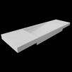 Umywalka łazienkowa z odpływem liniowym bocznym 190x50x8,5cm - 3