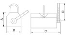 Uchwyt Podnośnik Magnetyczny Magnes Chwytak do blach PML - 2