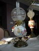 stara lampa- lampka jak naftowa w kwiaty - 1