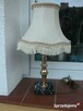 stara angielska lampa/ lampka na kamiennej podstawie - 7