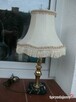 stara angielska lampa/ lampka na kamiennej podstawie - 2