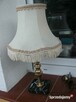 stara angielska lampa/ lampka na kamiennej podstawie - 1