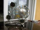 zegar metaloplastyka kwiaty - 4