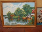obraz olejny sygnowany 2 sztuki w cenie - 2