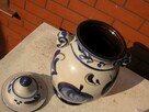 rękodzieło ceramiczny szkliwiony pojemnik waza - 5