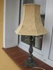 kolekcjonerska lampka/ lampa na ozdobnej nodze z metalu - 5