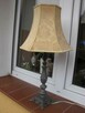 kolekcjonerska lampka/ lampa na ozdobnej nodze z metalu - 4