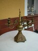 mosiężny świecznik bardzo ciężki - 4