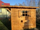 Domek narzędziowy z garażem warsztat drewniany garaż - 5