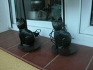 kolekcjonerska lampa lampki koty z abażurem - 3