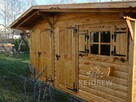 Domek narzędziowy z garażem warsztat drewniany garaż - 7