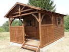 Zamykana drewutnia z góralskim domkiem drewnianym domek - 9