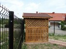 Drewniana zabudowa śmietnika śmietnik segregacja odpadów - 4