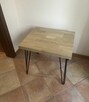 Stolik dębowy lakierowany nowy 59 cm długości - 4