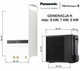 Pompa ciepła Panasonic seria HP K 5KW split R32 KIT-WC05K3E5 - 2