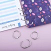 Metalowe pierścienie, otwierane, do dokumentów, materiałów - 2