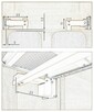 Deska do prasowania montowana w szafie 108 x 32 cm - 8