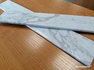 Cokół marmurowy CARRARA BIANCO wys. 8 cm - 2