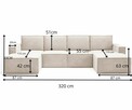 Modułowa Sofa Narożna PORTO – Welurowa Tkanina + Dostawa - 2