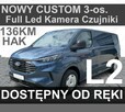 Ford Transit Custom L2 136KM Od ręki Super Cena FullLed HAK Kamera Czujniki od ręki 1737zł - 1