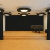 Kurtyna Sceniczna Czarna Trudnopalna Ognioodporna do Teatru - 3
