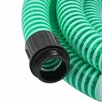 Wąż ssący z mosiężnymi złączami, zielony, PVC vidaXL - 7