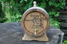 Beczka dębowa 5L 100% szczelna na whisky bimber stół weselny - 7