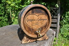 Beczka dębowa 5L 100% szczelna na whisky bimber stół weselny - 6