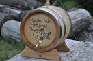 Beczka dębowa 5L 100% szczelna na whisky bimber stół weselny - 8