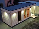 Sauna ogrodowa Premium z przedsionkiem oraz tarasem + balia - 9