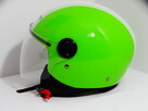 A-Pro Otwarty Twarz Zielony kask motocyklowy roz. L - 6