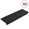 Nakładki na schody, 5 szt., szare, 65x21x4 cm vidaXL - 8