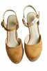 40 Zamszowe czółenka obcas 12 cm koniak Sole Diva - 2