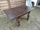 Stół rozkładany eklektyczny drewniany WYPRZEDAŻ! - 4