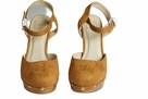 40 Zamszowe czółenka obcas 12 cm koniak Sole Diva - 5
