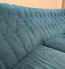 Zestaw wypoczynek Chesterfield Ludwikowski Pikowany Ciemny T - 3