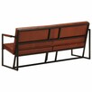 Sofa 3-osobowa, brązowa, naturalna skóra kozia vidaXL - 3