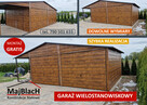 Duży Garaż Blaszany ZŁOTY DĄB-DREWNOPODOBNY-Maj-Blach - 1