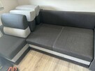 Narożnik kanapa tapczan antracyt 160x200 - 2