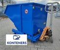 kontener samowyładowczy, pojemnik metalowy 1m3 ZŁOM/ ODPADY - 6