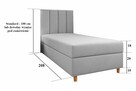 HOTELOWE łóżko na sprężynach POJEMNIK MATERAC 80x200 - 9
