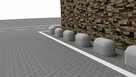 Odbojnica parkingowa betonowa 350kg - 2