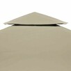 Zadaszenie altany ogrodowej, 310 g/m², beżowe, 3x3 m vidaXL - 3