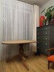 Antyk stary stół ława stolikdrewniany dębowy owalny/okrągły - 4