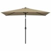 Parasol ogrodowy na metalowym słupku, kolor taupe vidaXL - 2