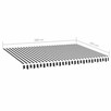 Zapasowa tkanina na markizę, antracytowo-biała, 4x3 m vidaXL - 5