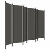 Parawan 6-panelowy, antracytowy, 300 x 180 cm vidaXL - 3