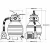 Piaskowa pompa filtrująca, 400 W, 11000 L/h vidaXL - 5