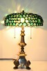 Piękna lampa witrażowa ze szklanych kaboszonów - 6